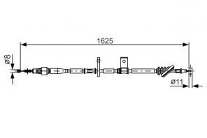 Bosch 1 987 482 094 - Brzdové lano -