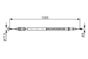 Bosch 1 987 482 235 - Brzdové lano -