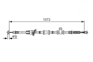 Bosch 1 987 482 399 - Brzdové lano -