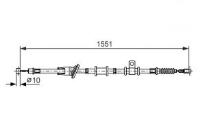 Bosch 1 987 482 400 - Brzdové lano -