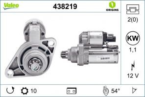 Valeo 438219 - Štartér -