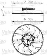 Valeo 696024 - Ventilátor motora -