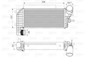 Valeo 818604 - Chladič plniaceho vzduchu -