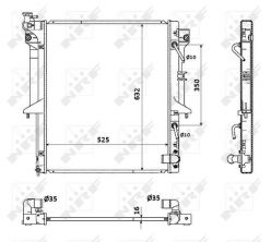 NRF 53909 - Chladič vody -