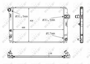 NRF 58382 - Chladič vody -