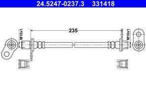 ATE 24.5247-0237.3 - Brzdová hadica -