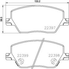 Brembo P 23 170 - Brzdové platničky -