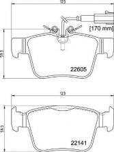 Brembo P 23 180 - Brzdové platničky -