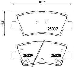 Brembo P 30 067 - Brzdové platničky -