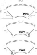 Brembo P 49 049 - Brzdové platničky -