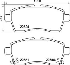 Brembo P 79 037 - Brzdové platničky -