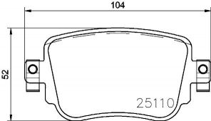 Brembo P 85 140 - Brzdové platničky -