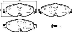 Brembo P 85 147 - Brzdové platničky -