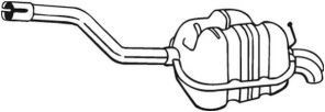 Bosal 233-871 - Zadný tlmič -