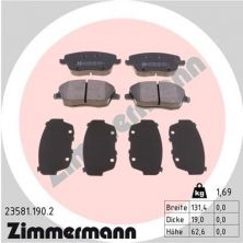 Zimmermann 23581.190.2 - Brzdové platničky -