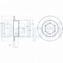 Delphi BG4218 - Brzdový kotúč