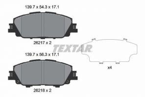 Textar 2621701 - Brzdové platničky -