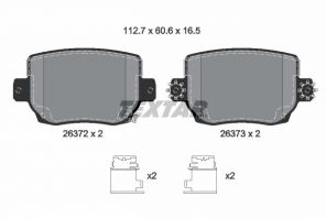 Textar 2637201 - Brzdové platničky -