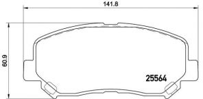 Brembo P 49 045 - Brzdové platničky -