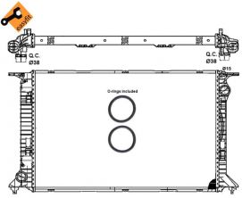 NRF 53064 - Chladič vody -