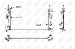 NRF 58487 - Chladič vody -