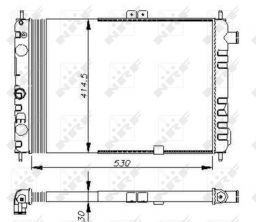 NRF 58670 - Chladič vody -