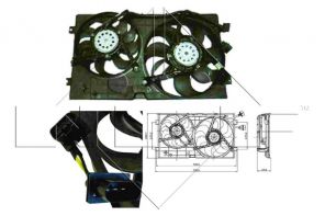 NRF 47403 - Ventilátor motora -
