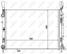 NRF 53004 - Chladič vody -