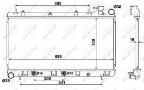 NRF 58372 - Chladič vody -