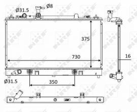 NRF 58560 - Chladič vody -
