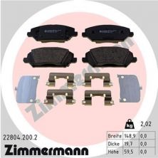 Zimmermann 22804.200.2 - Brzdové platničky -