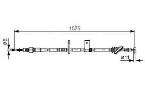 Bosch 1 987 482 095 - Brzdové lano -