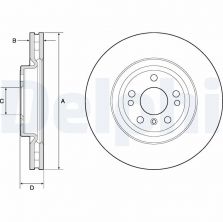 Delphi BG9148C - Brzdový kotúč -