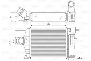 Valeo 818343 - Chladič plniaceho vzduchu -