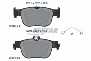 Textar 2630301 - Brzdové platničky -