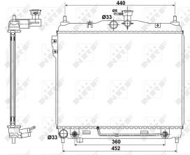 NRF 53173 - Chladič vody -