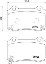 Brembo P 30 074 - Brzdové platničky -