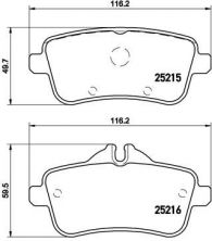 Brembo P 50 101 - Brzdové platničky -