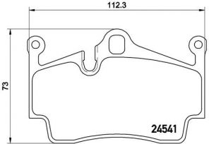 Brembo P 65 028 - Brzdové platničky -