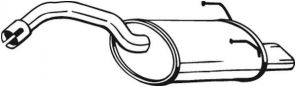Bosal 154-463 - Zadný tlmič -