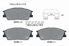 Textar 2638401 - Brzdové platničky -