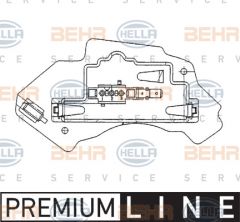Hella 5HL 351 321-131 - Regulátor vnútorného ventilátora