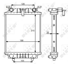 NRF 59125 - Chladič vody -