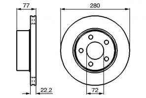 Bosch 0 986 478 694 - Brzdový kotúč -