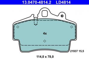 ATE 13.0470-4814.2 - Brzdové platničky -