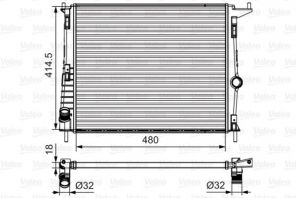Valeo 700802 - Chladič vody -