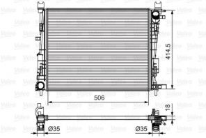 Valeo 735634 - Chladič vody -
