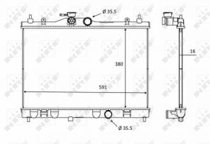 NRF 58236 - Chladič vody -