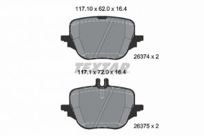 Textar 2637401 - Brzdové platničky -