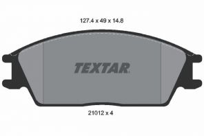 Textar 2101204 - Brzdové platničky -